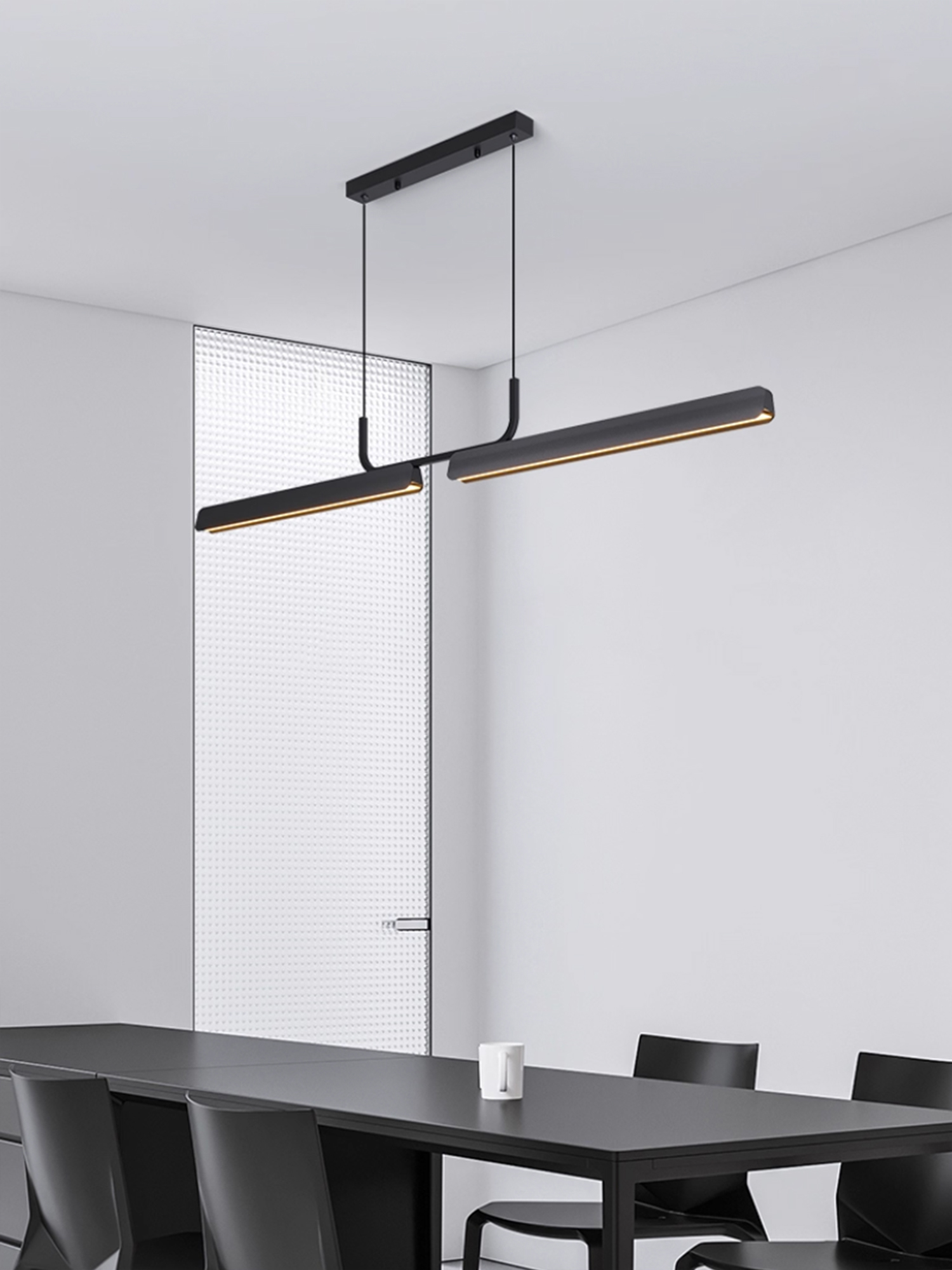 גוף תאורה תאורה דקורטיבי שחור | LED 25W | 3000K | MK6492PB-001 – תמונה 3